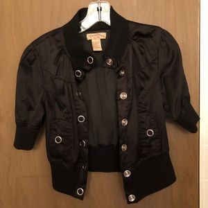 Black crop jacket